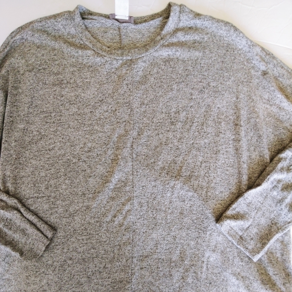 Sans Souci Gray Super Soft Rayon Blend Sweater XL